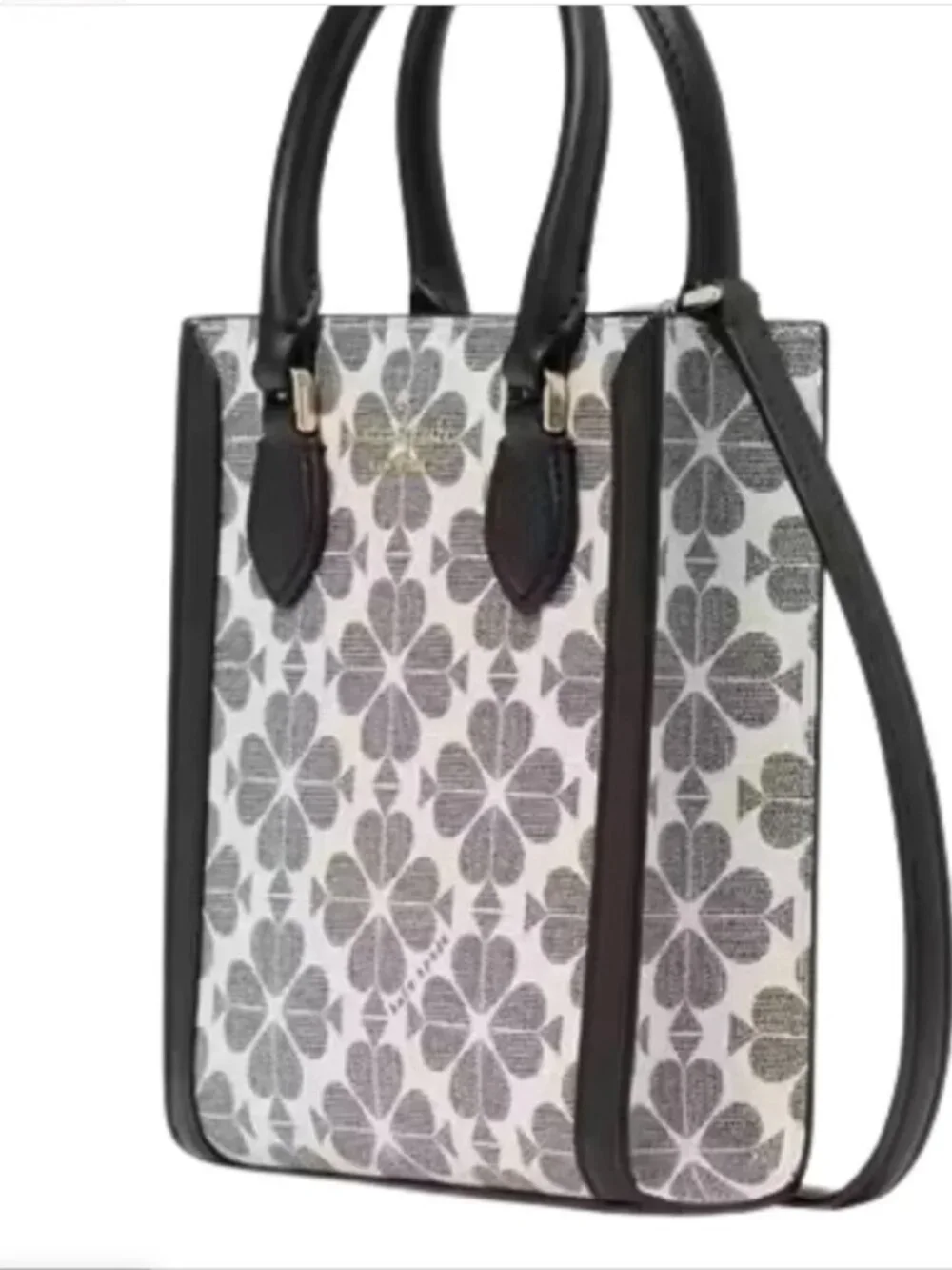NWT Kate Spade New York Signature Spade Flower Navy Mini Tote Crossbody Bag